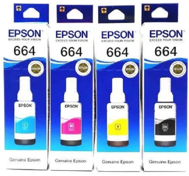 Epson 664 Genuine Ink Bottles – Compatible with L100, L110, L130, L200, L210, L220