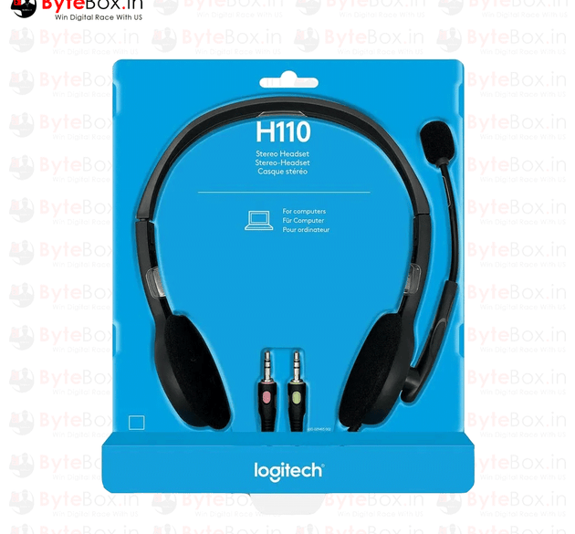 Logitech H110 Stereo Headset - Clear Audio for Calls and Music